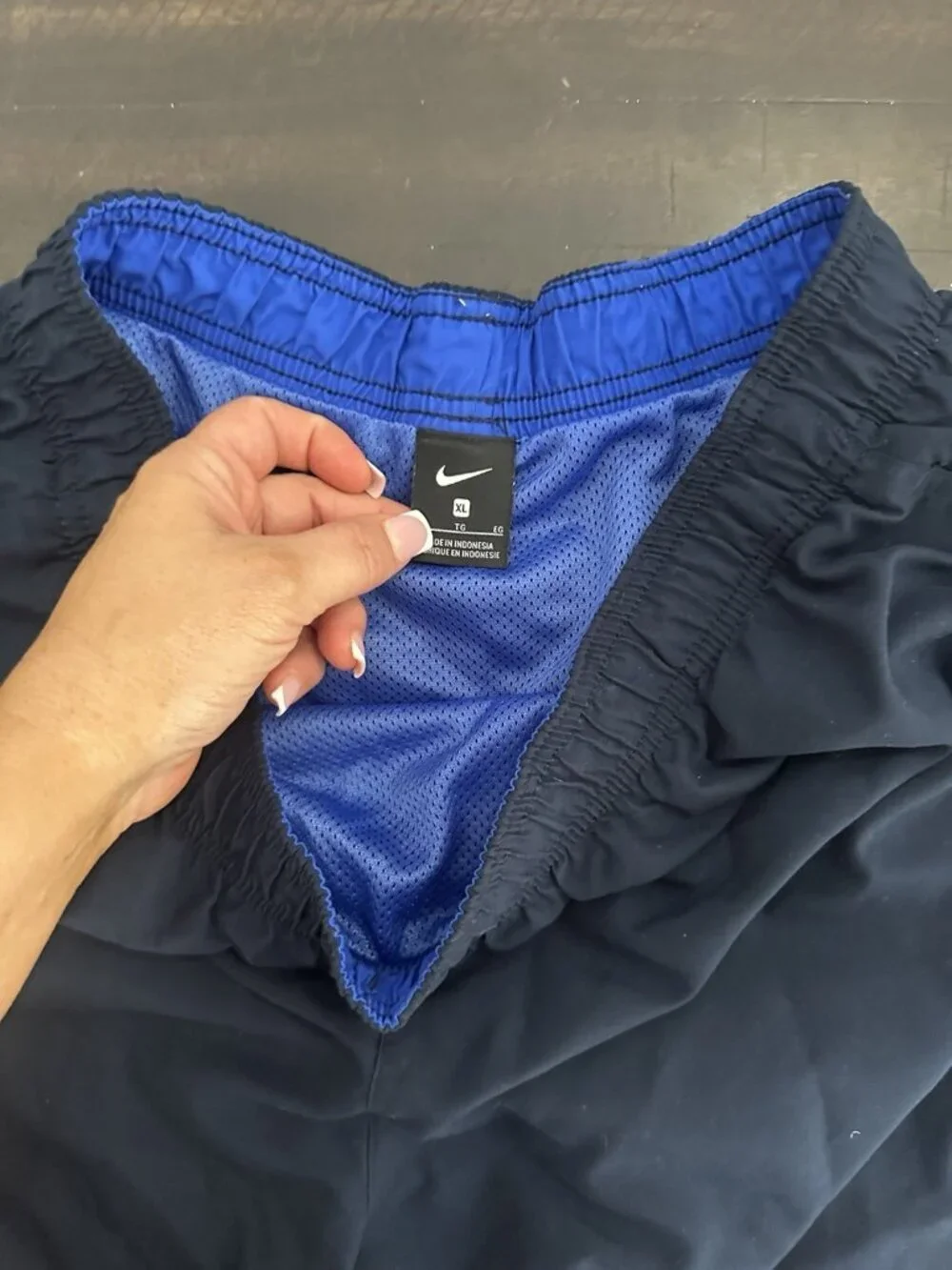 Men’s Nike Blue Swim Trunks Size Xl Liner Cut